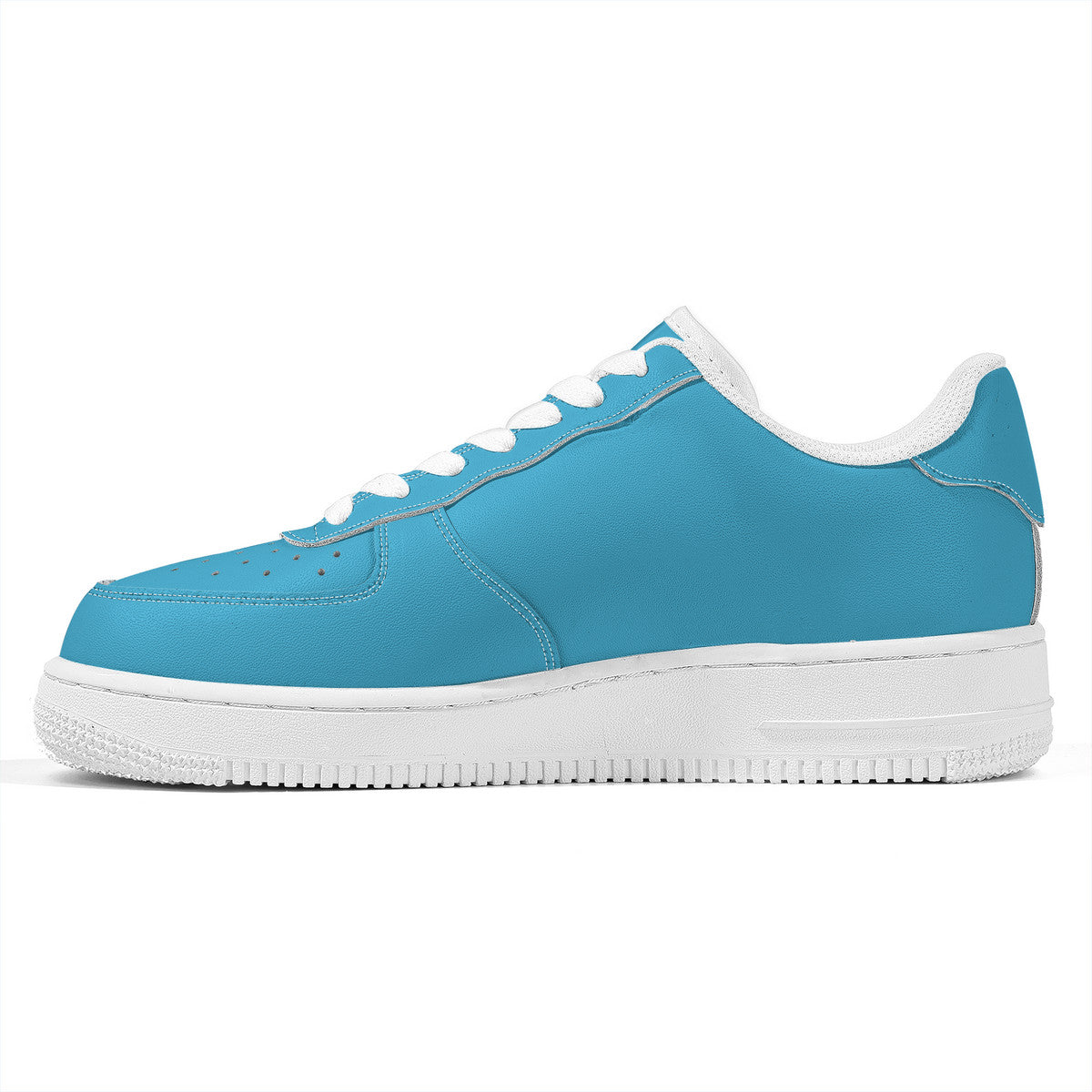 Sky Blue Unisex Microfiber Sneakers