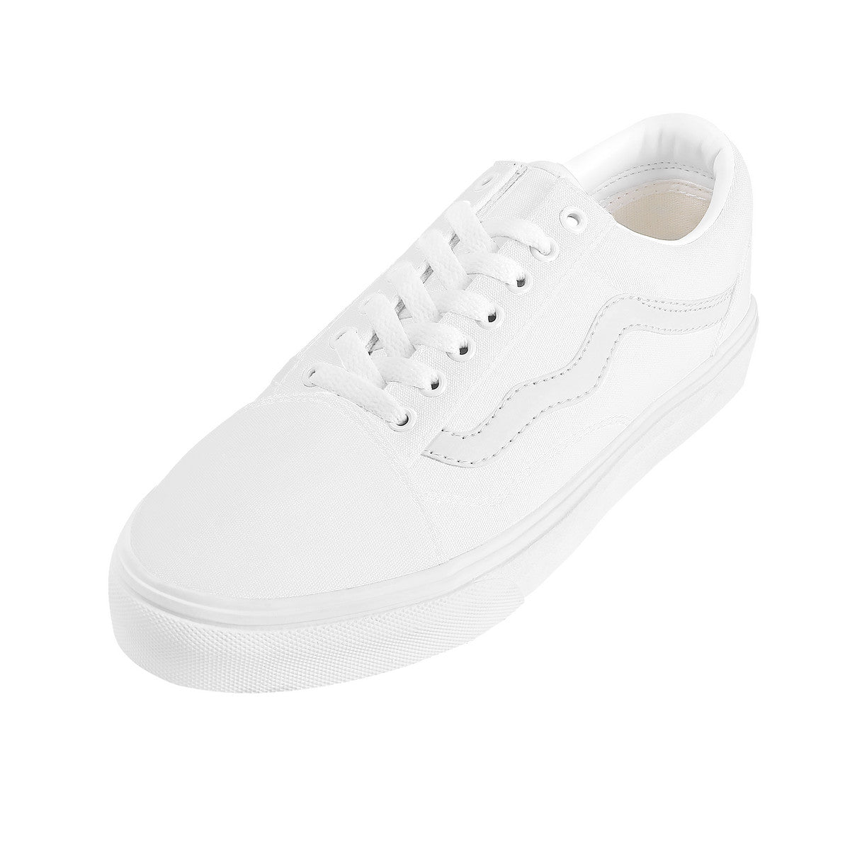 White Low Top Flat Sneaker