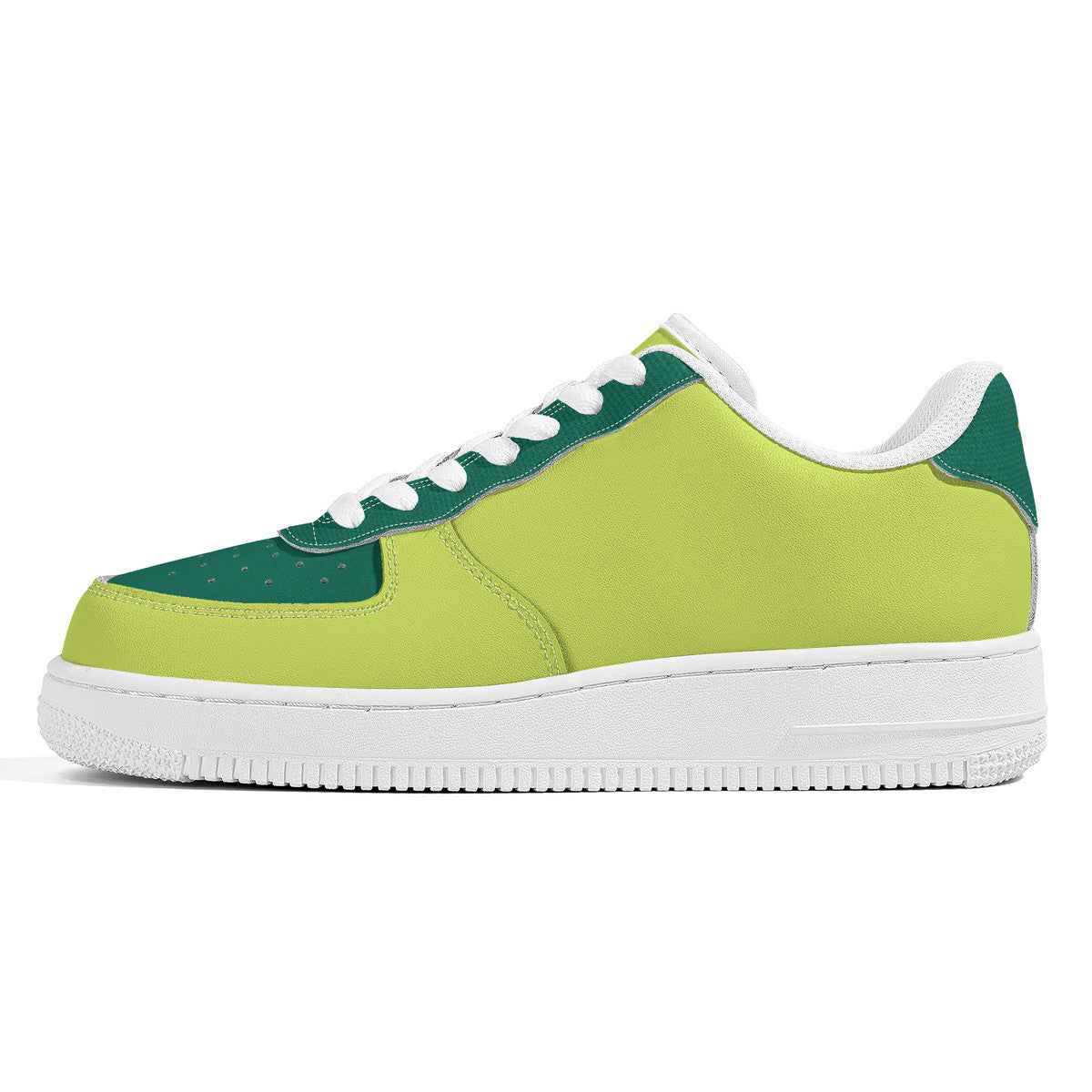 Neon Green Unisex Microfiber Sneakers