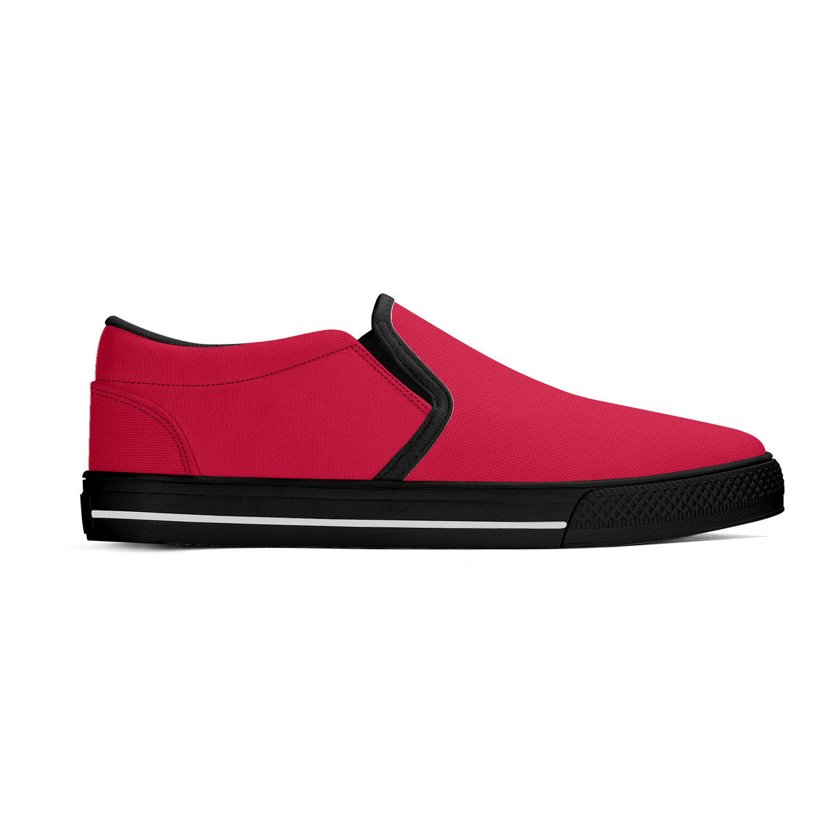 Trendy Red Unisex Slip-on Shoes