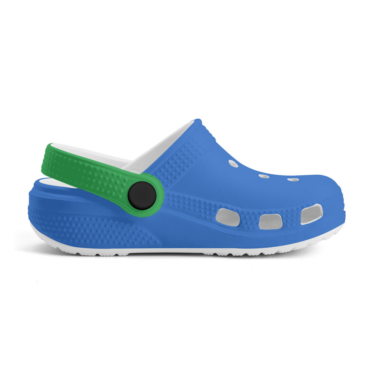 Kid's Blue and Green Casual Clogs