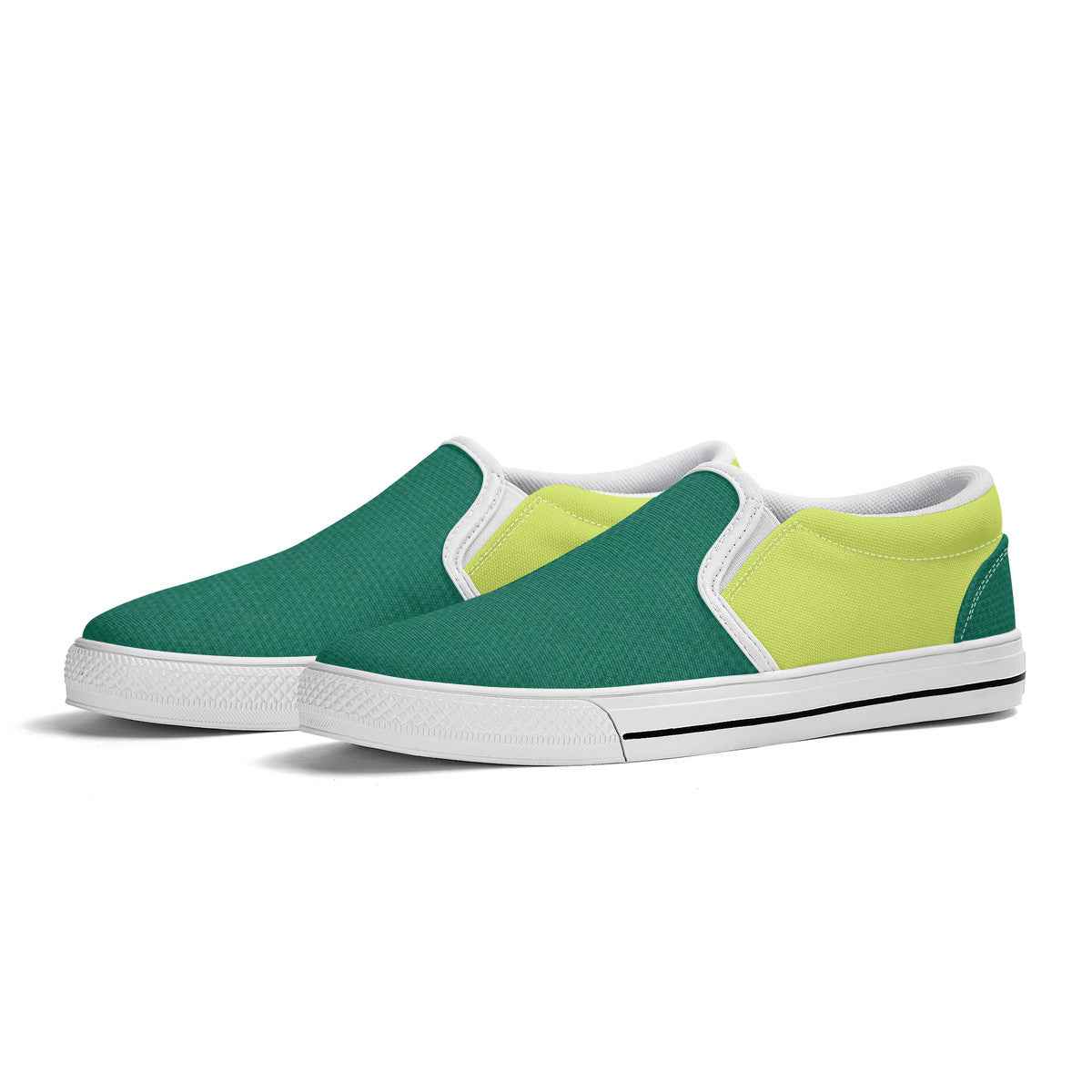 Neon Green Unisex Slip-on Shoes