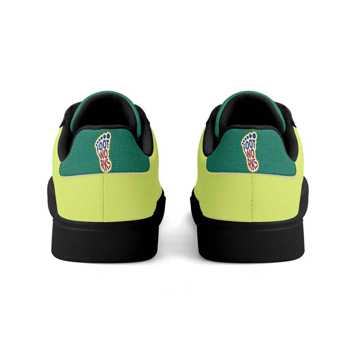 Unisex Premium Synthetic Neon Green Leather Sneakers