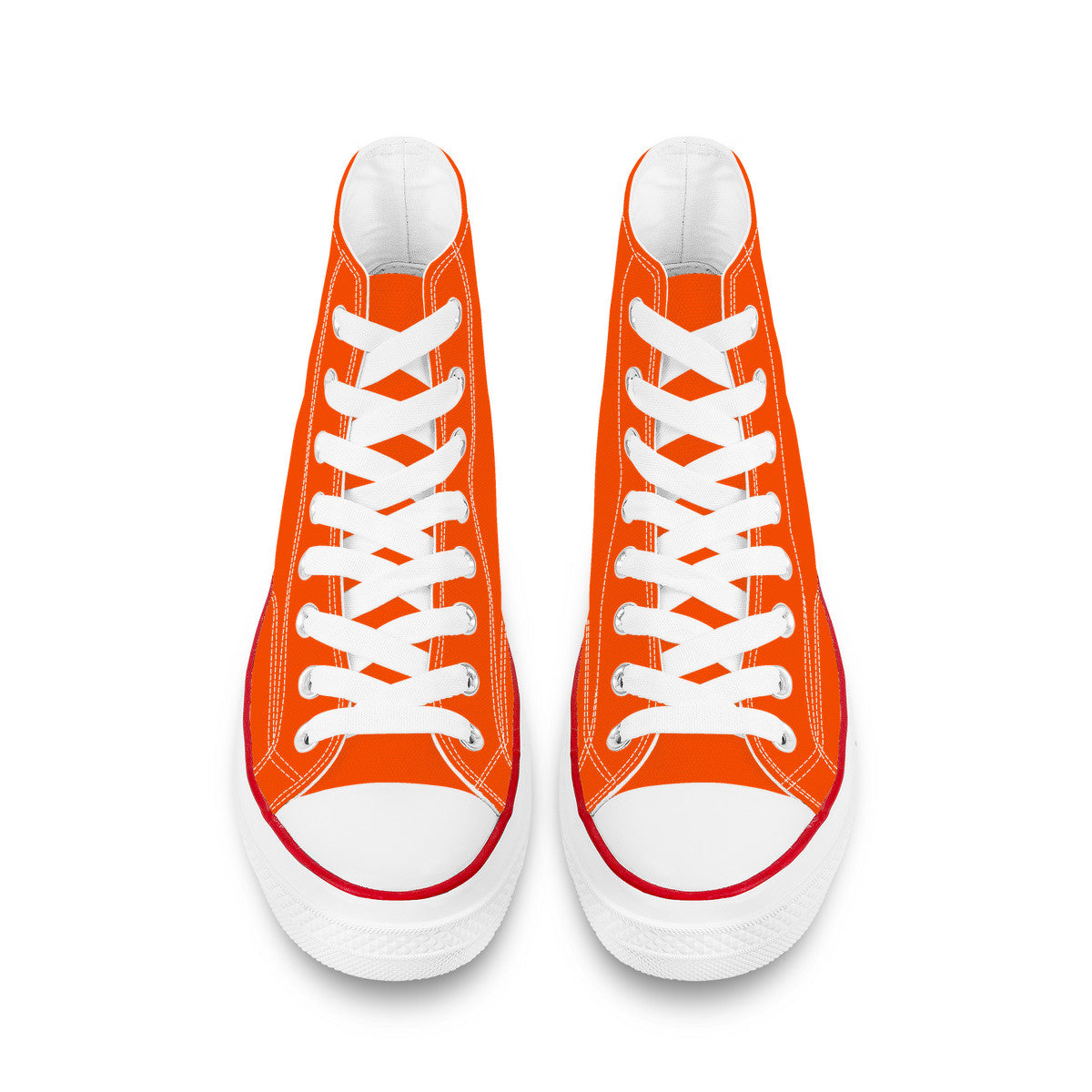 Orioles Orange High Top Canvas Shoes