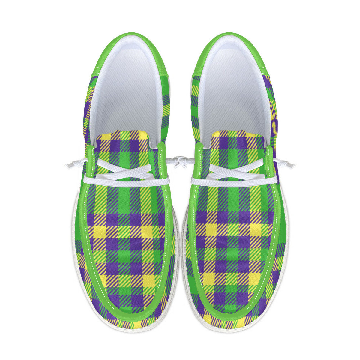 Green Explosion Unisex Canvas Loafers
