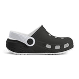 Kid's Black and White Casual Clogs