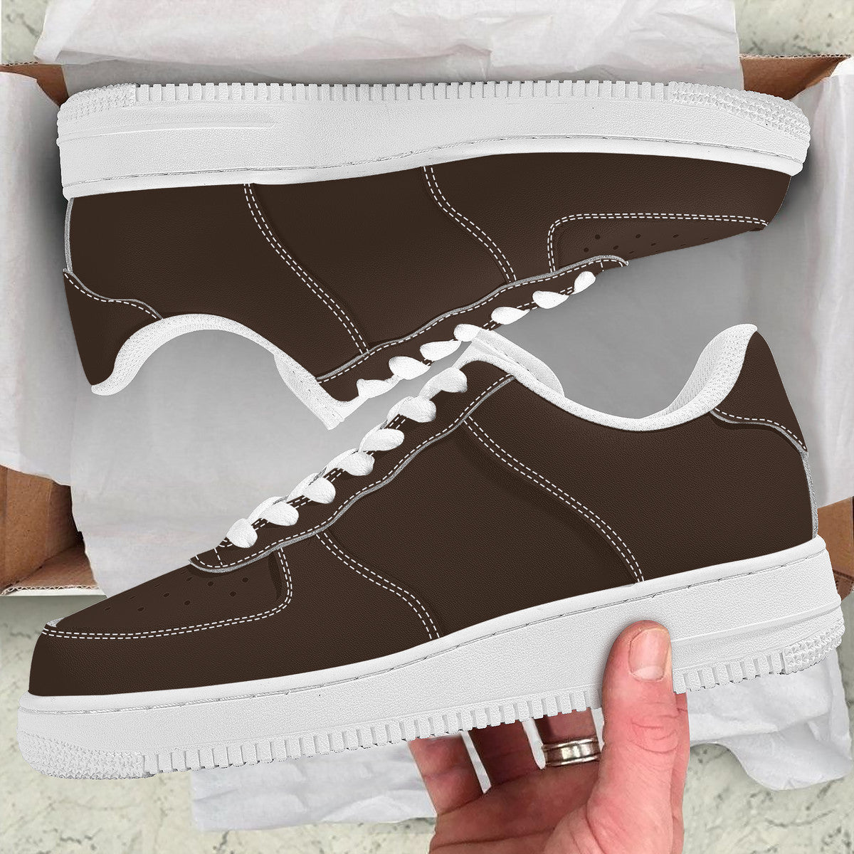 Brown Low Top Unisex Sneaker