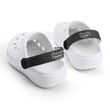Kid's White and Black Casual Clogs