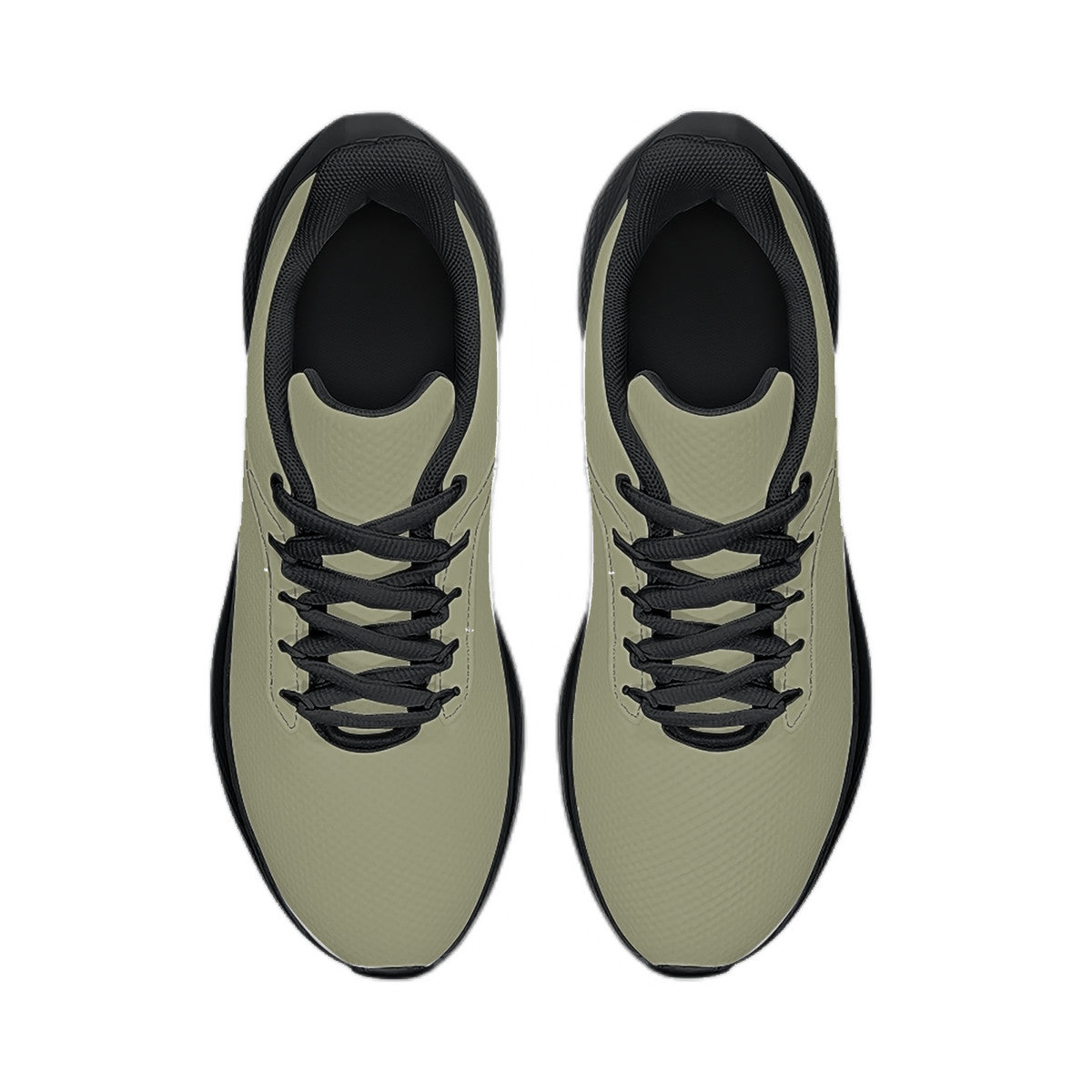 Olive Green Unisex Lace Up Running Shoes