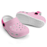 Kid's Light Pink and Fushia Casual Clogs