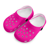 Kid's Neon Pink Casual Clogs