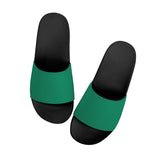 Green Slide Sandals