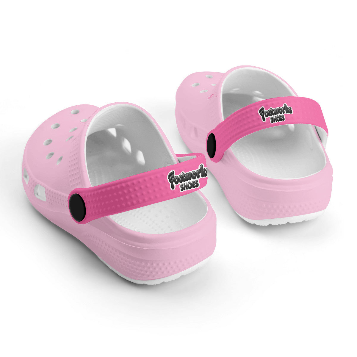 Kid's Light Pink and Fushia Casual Clogs