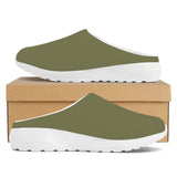 Olive Green Mesh Slipper