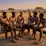 African Canvas Loafers