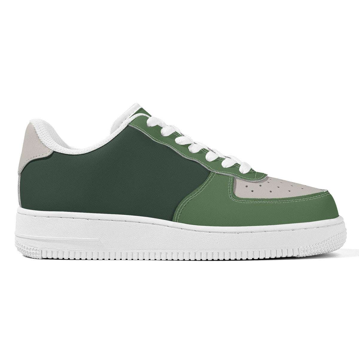 Green Camo Unisex Microfiber Sneakers