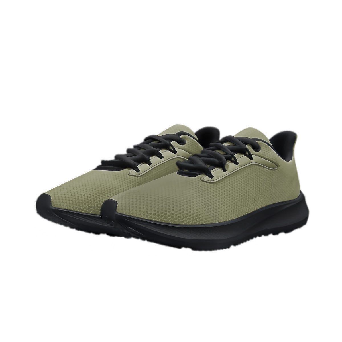 Olive Green Unisex Lace Up Running Shoes