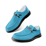 Blue Canvas Loafers