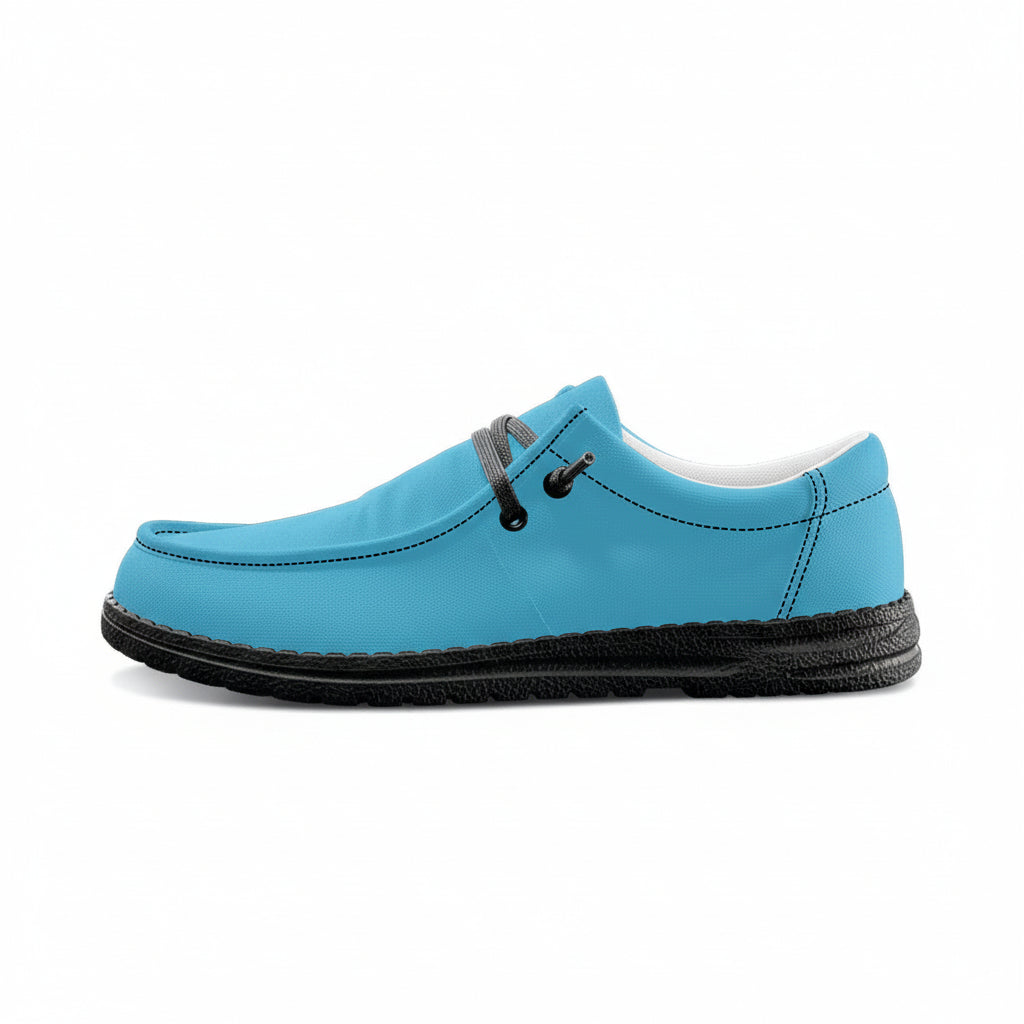 Blue Canvas Loafers