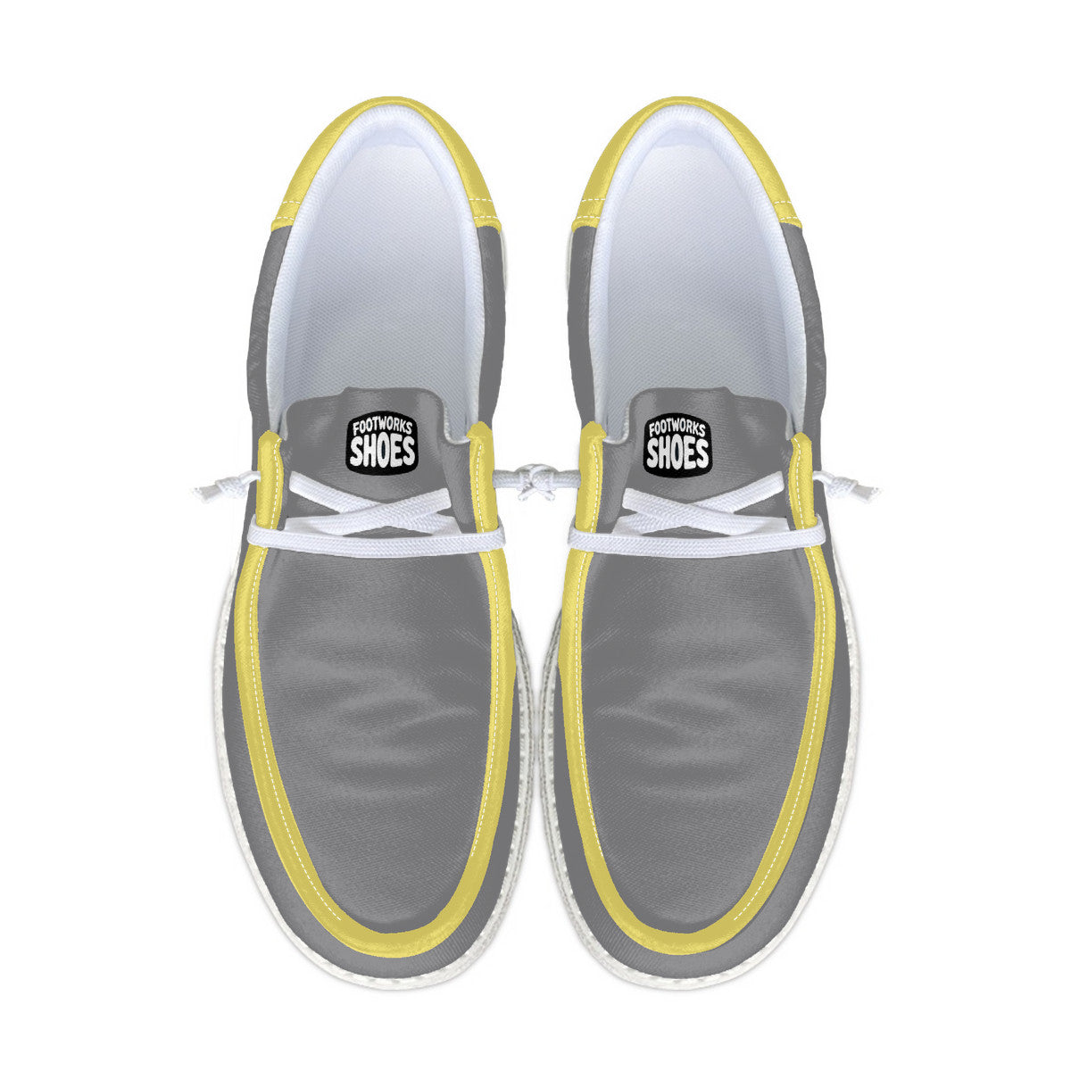 Unisex gray Canvas Loafers