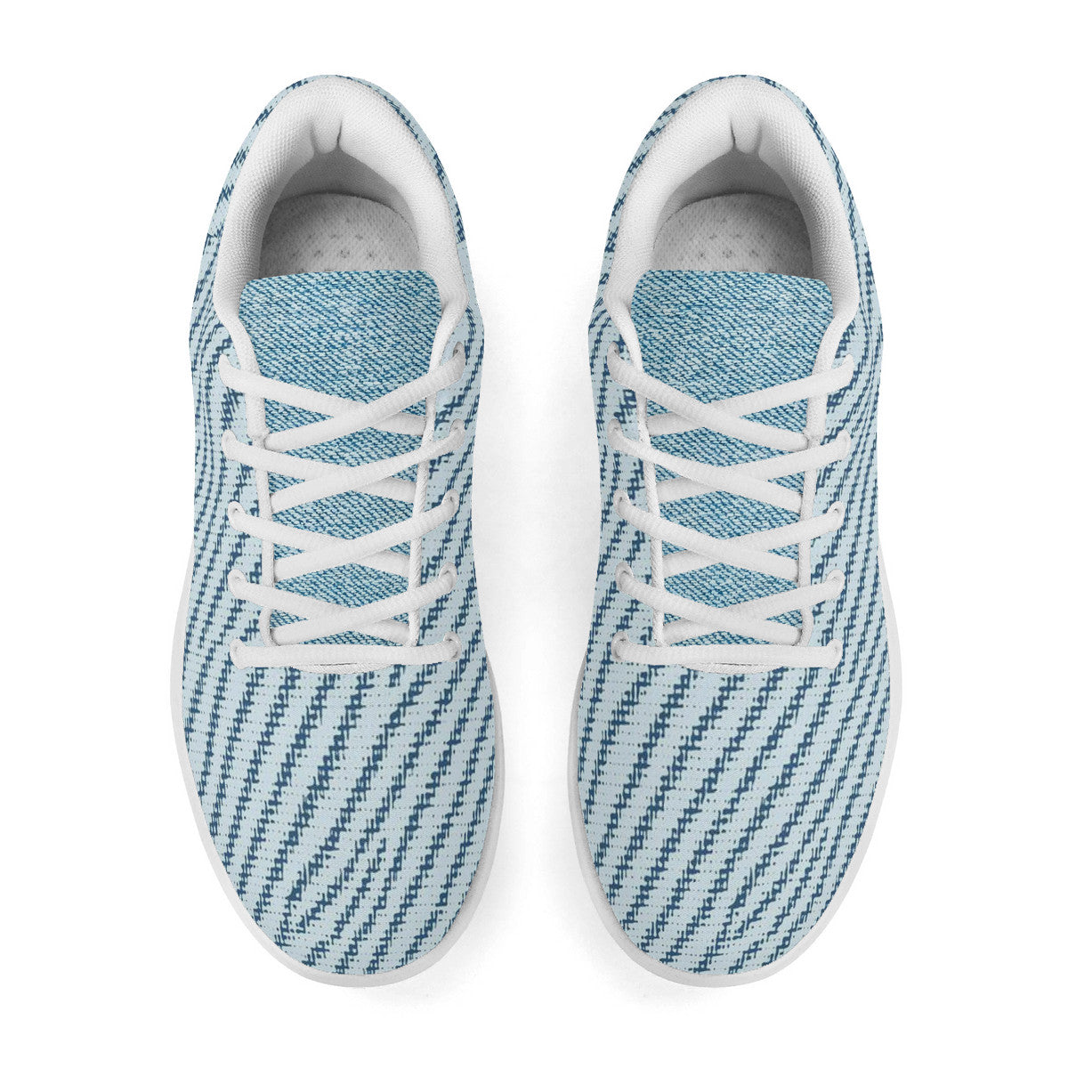 Unisex Denim Blue Athletic Running Shoes