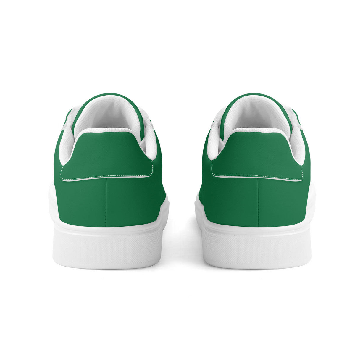 Green Unisex Premium Synthetic Leather Sneakers – Handcrafted Comfort by Footworks Shoes