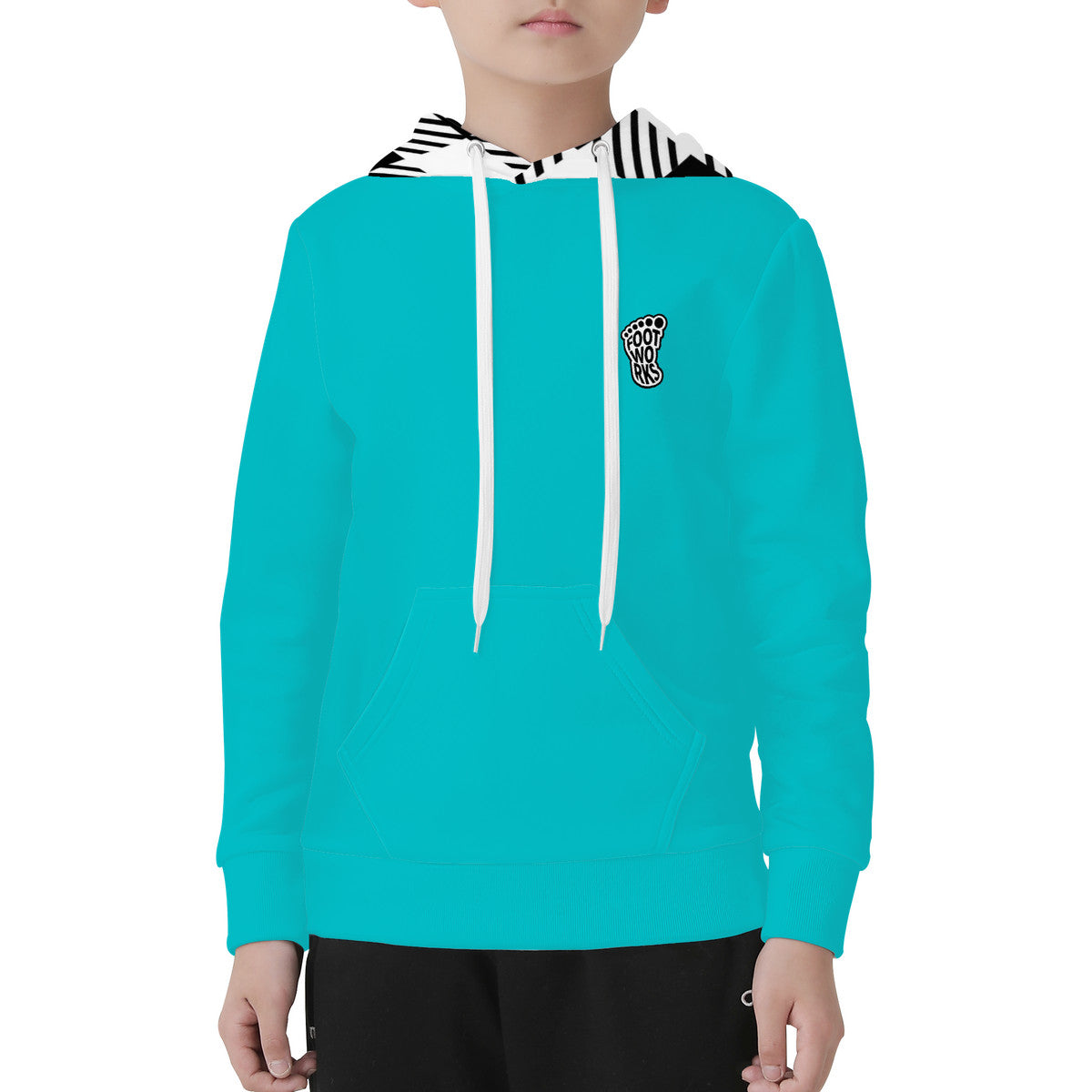 Kids Youth B&W Hoodie