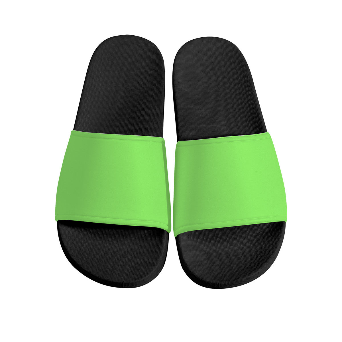 Neon green Slide Sandals - Black