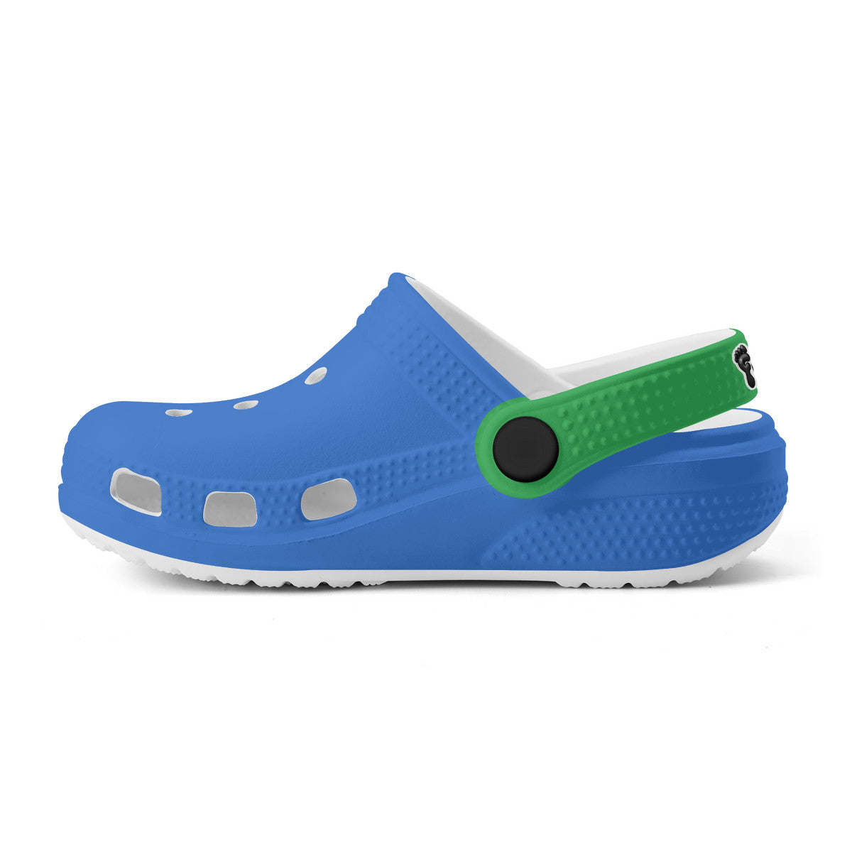 Kid's Blue and Green Casual Clogs