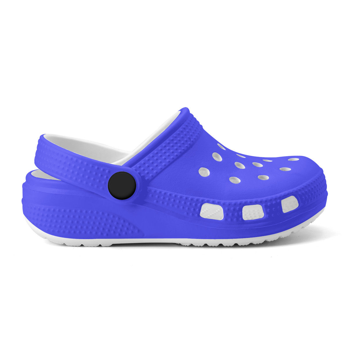 Kid's Neon Dark Blue Casual Clogs