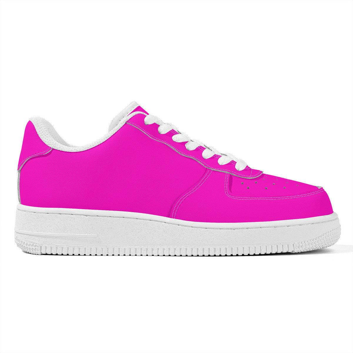 Hot Pink Unisex Microfiber Sneakers