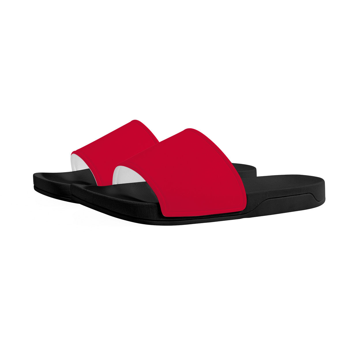 Trendy Red Slide Sandals