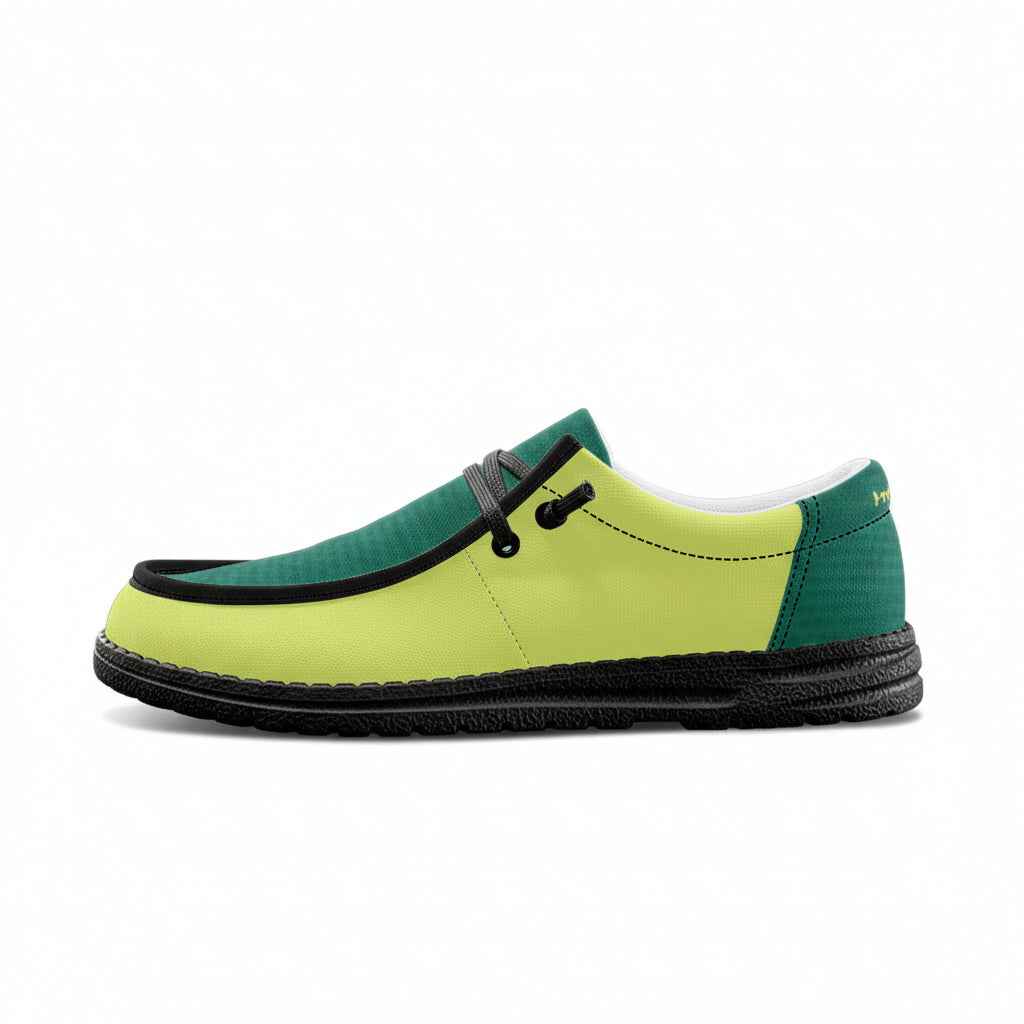 Neon Green Unisex Canvas Loafers