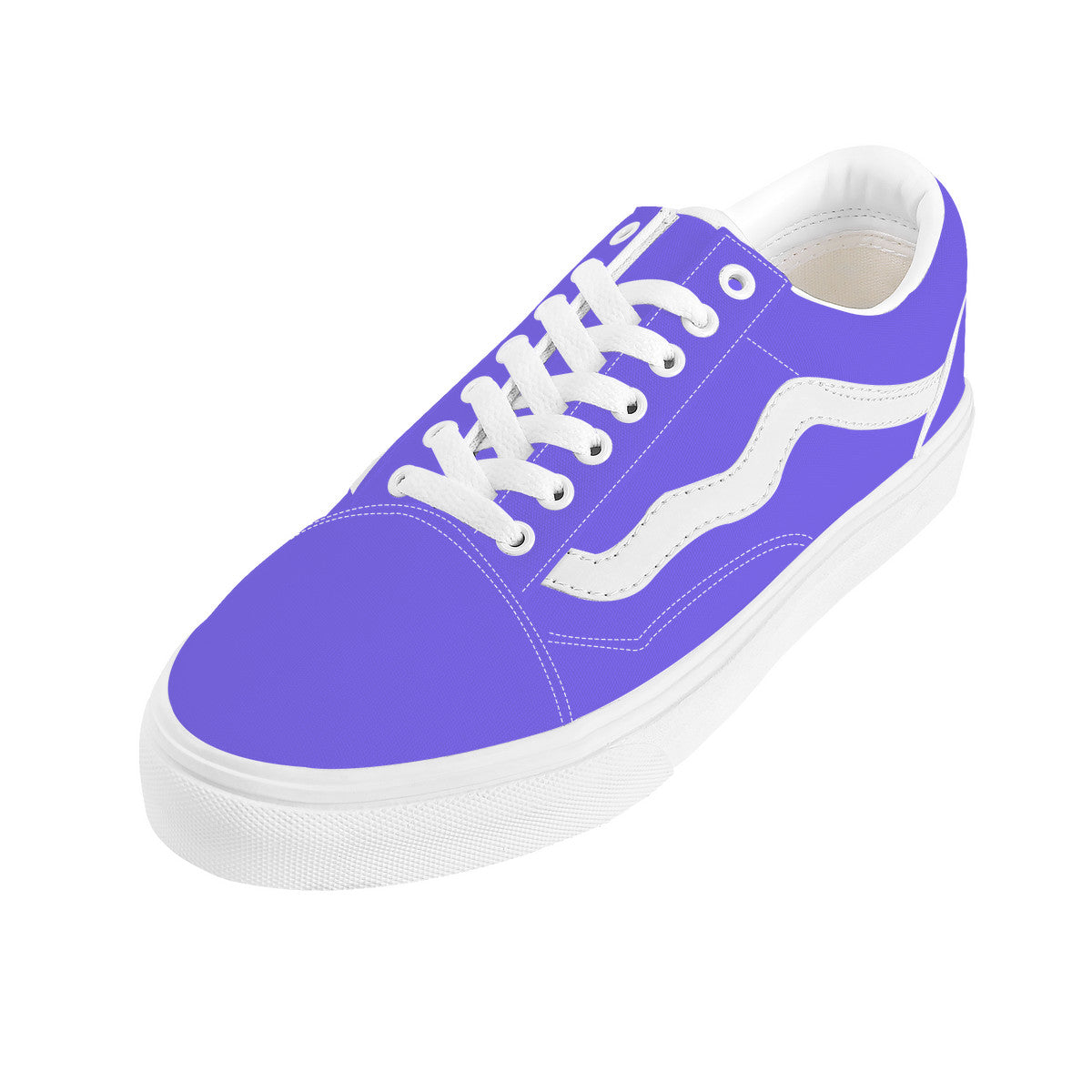 Purple Low Top Flat Sneaker