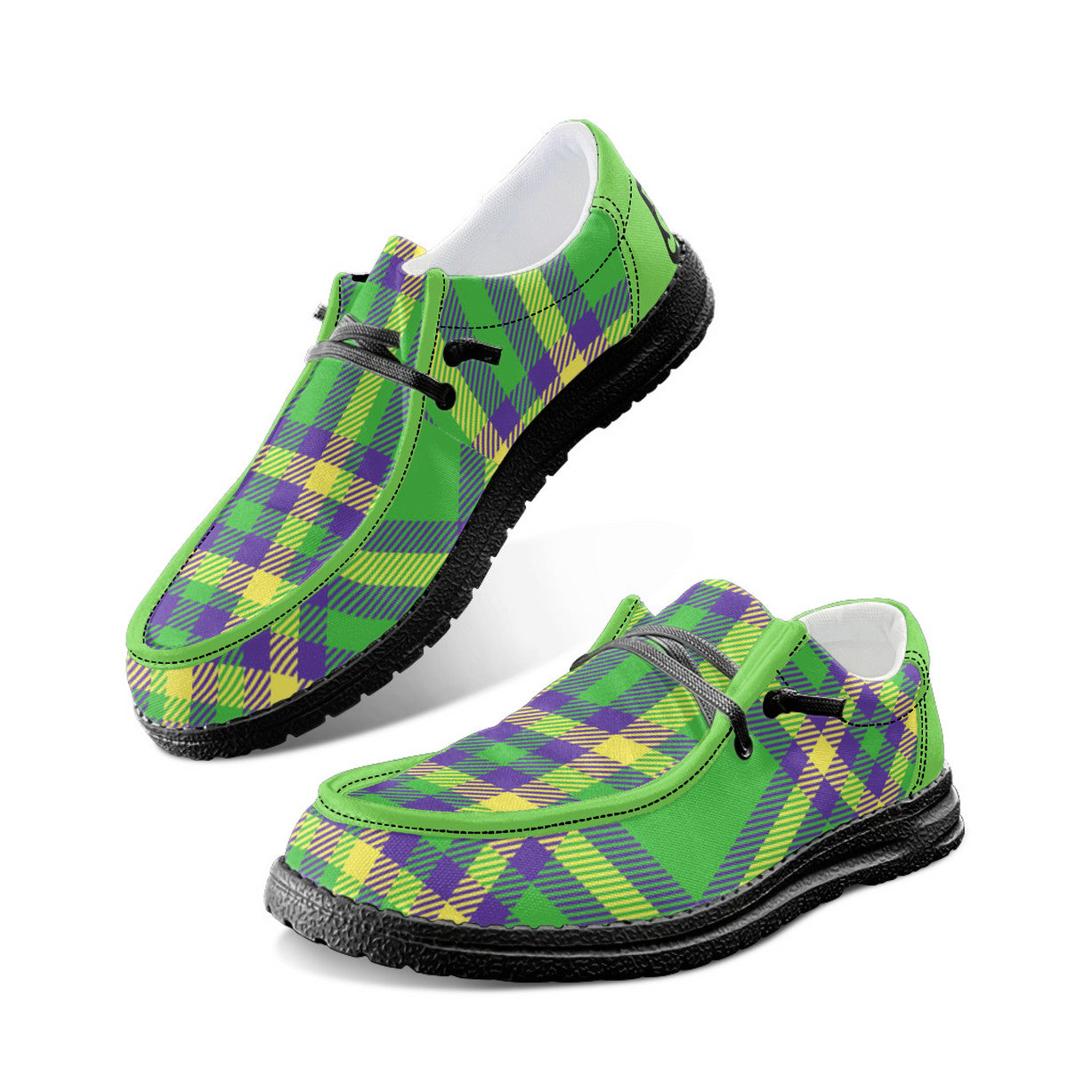 Green Explosion Unisex Canvas Loafers