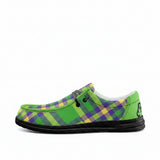 Green Explosion Unisex Canvas Loafers
