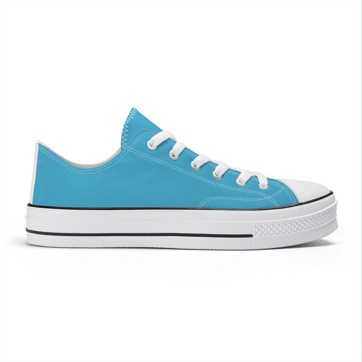 Blue Unisex Classic Low Top Canvas Shoes