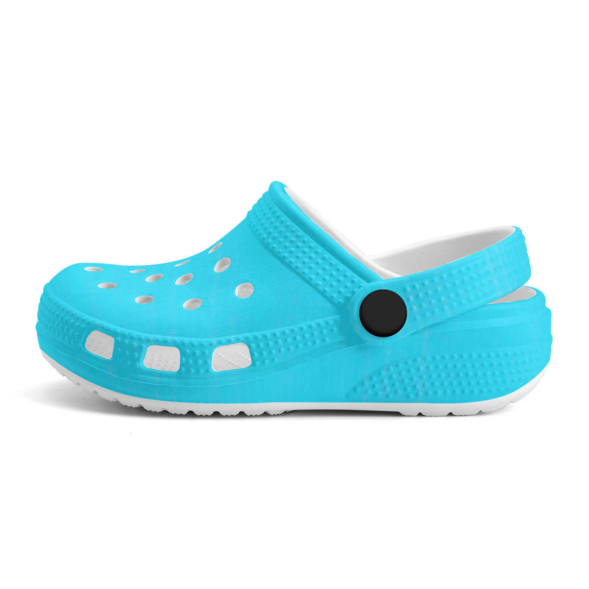 Kid's Neon Blue Casual Clogs