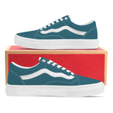 Teal Low Top Flat Sneaker