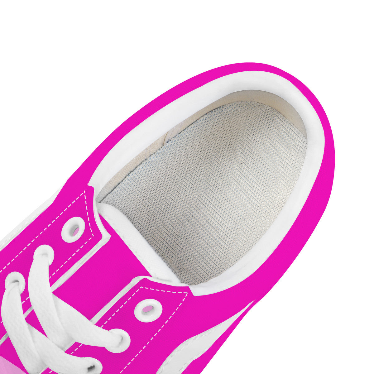 Hot Pink Low Top Flat Sneaker