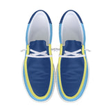 Two tone blue Canvas Loafers