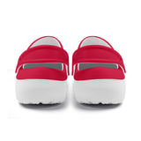 Red Unisex Lightweight Nursing Clogs