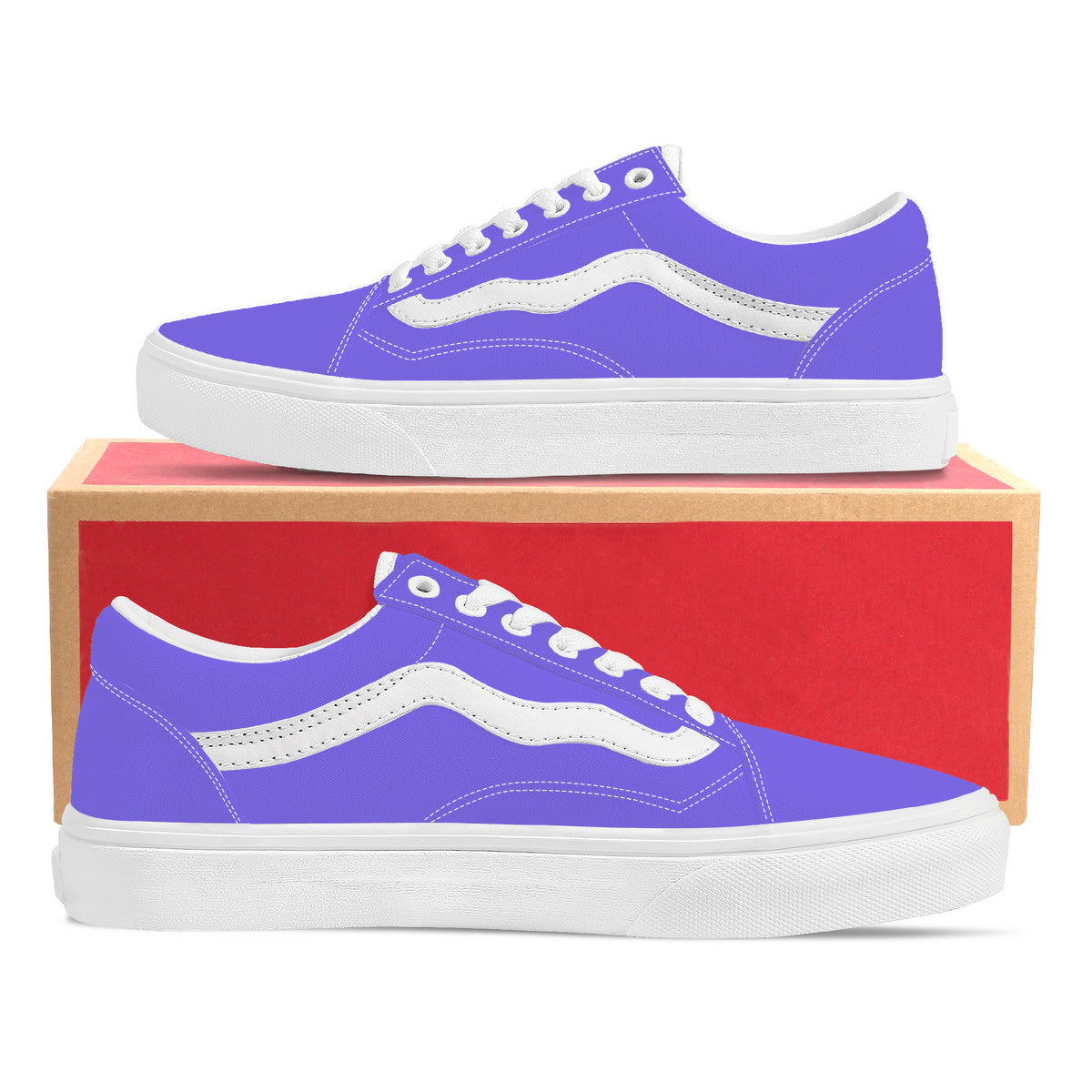 Purple Low Top Flat Sneaker