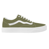 Olive Green Low Top Flat Sneaker