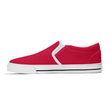 Trendy Red Unisex Slip-on Shoes