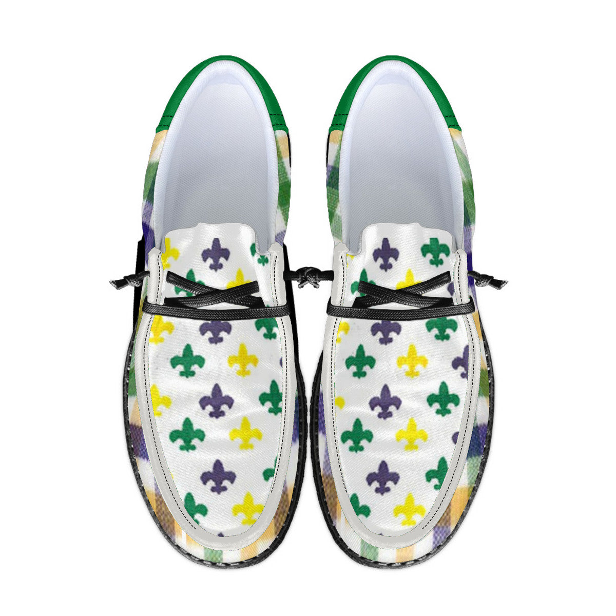 Patterned Unisex Canvas Loafers