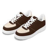Brown Unisex Microfiber Sneaker