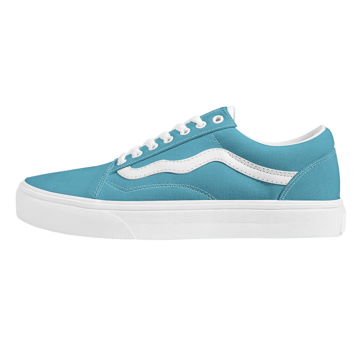 Blue Low Top Flat Sneaker