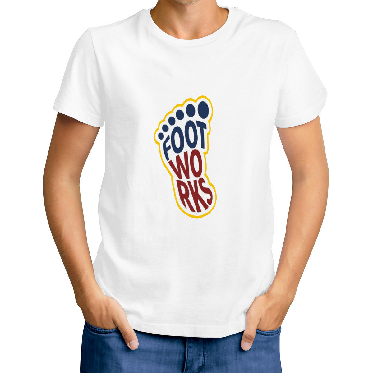 White Print  swag T-Shirt