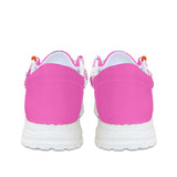 Unisex Pink Plaid Canvas Loafers